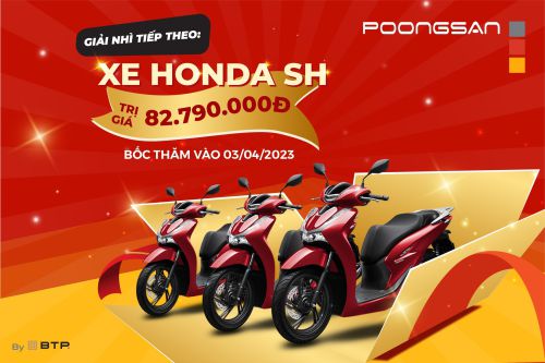 THÔNG BÁO LIVESTREAM QUAY SỐ TRÚNG THƯỞNG XE MÁY HONDA SH